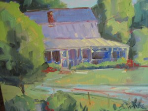 "Tucked Away"--11X14 oil on canvas