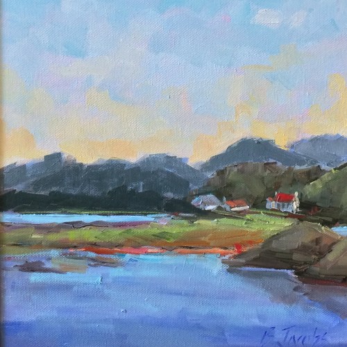 "By the Water"--10X10 Oil on Canvas